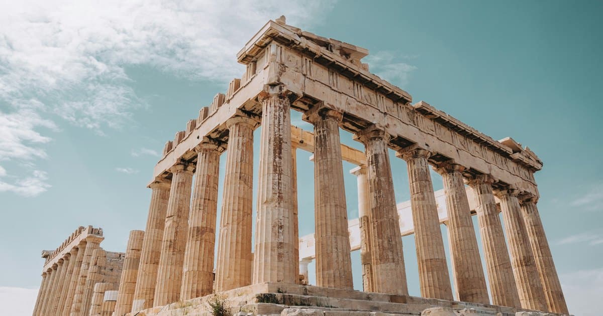 The Parthenon on the Acropolis in Athens